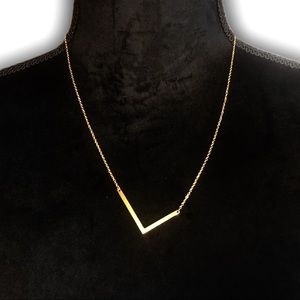 Gold Initial Pendant Necklace Letters A-Z